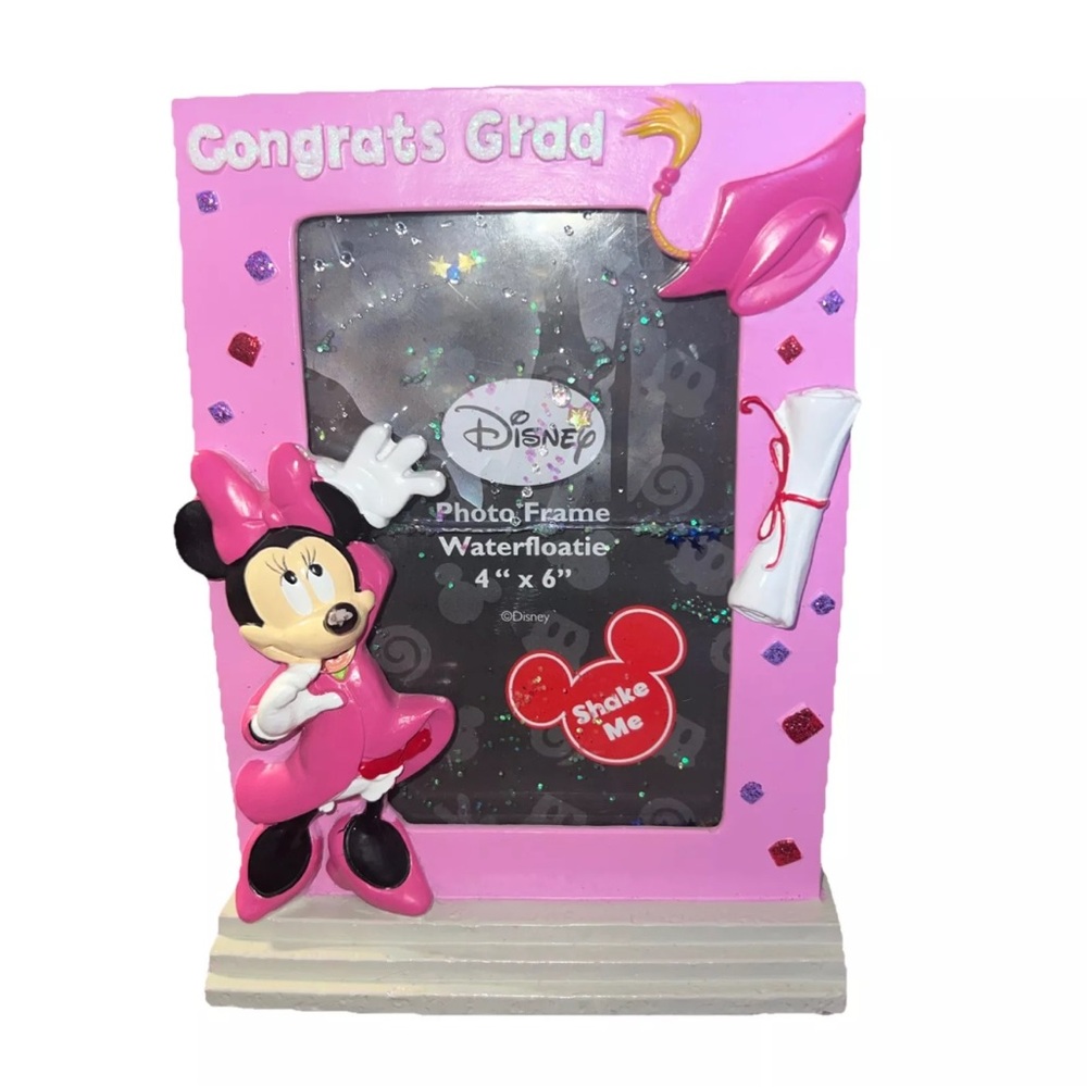 Disney minie mouse Photo frame waterfloatie pink size 4x6